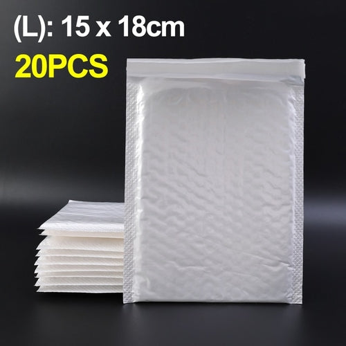 Load image into Gallery viewer, 50pcs Bubble Envelopes Bag Waterproof White Foam Bubble Mailers
