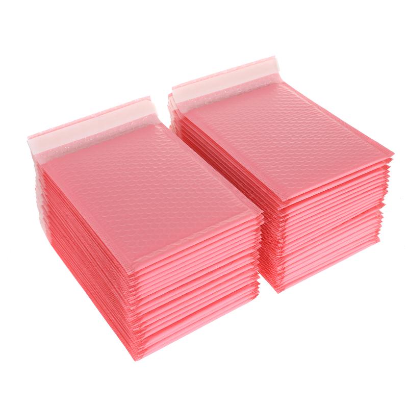 50pcs/lot Pink Foam Envelope Bags Self Seal Mailers Padded Shipping