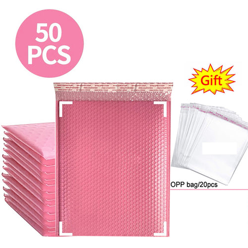 Load image into Gallery viewer, 50pcs Mailer Poly Bubble Padded Mailing Envelopes For Mailer Gift
