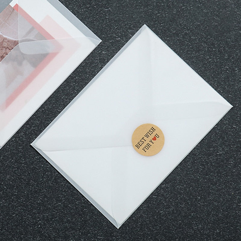 Card Blanks Cards Envelopes | Postcard Envelope Translucent | Gift