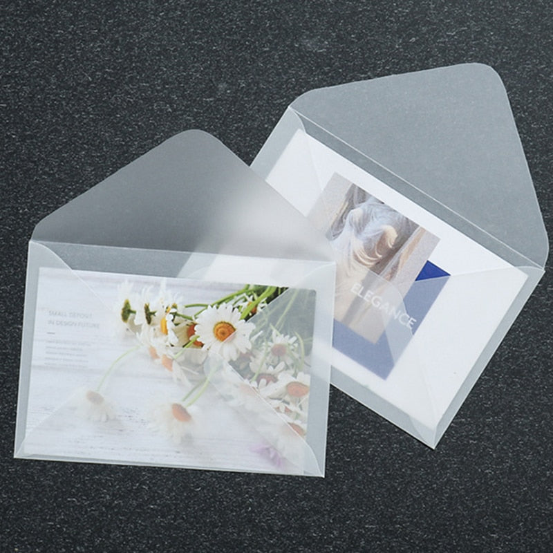 Card Blanks Cards Envelopes | Postcard Envelope Translucent | Gift