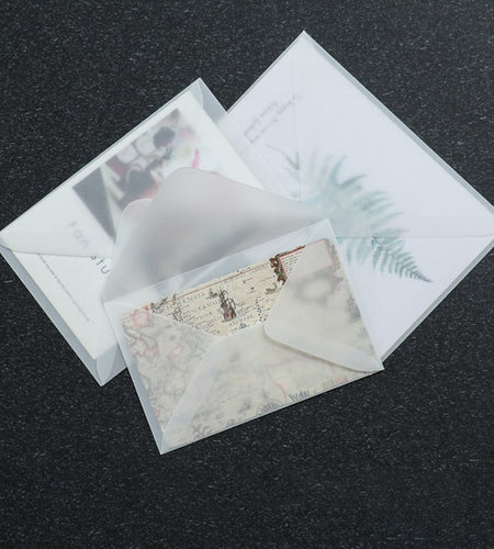 Card Blanks Cards Envelopes | Postcard Envelope Translucent | Gift