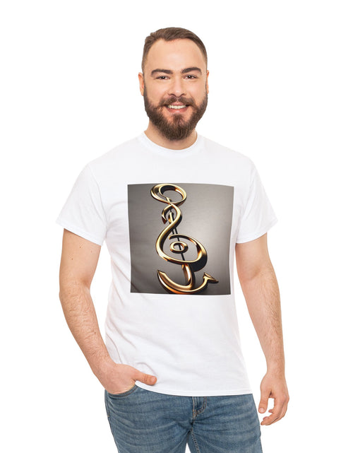 Load image into Gallery viewer, Treble Clef Unisex Heavy Cotton Tee
