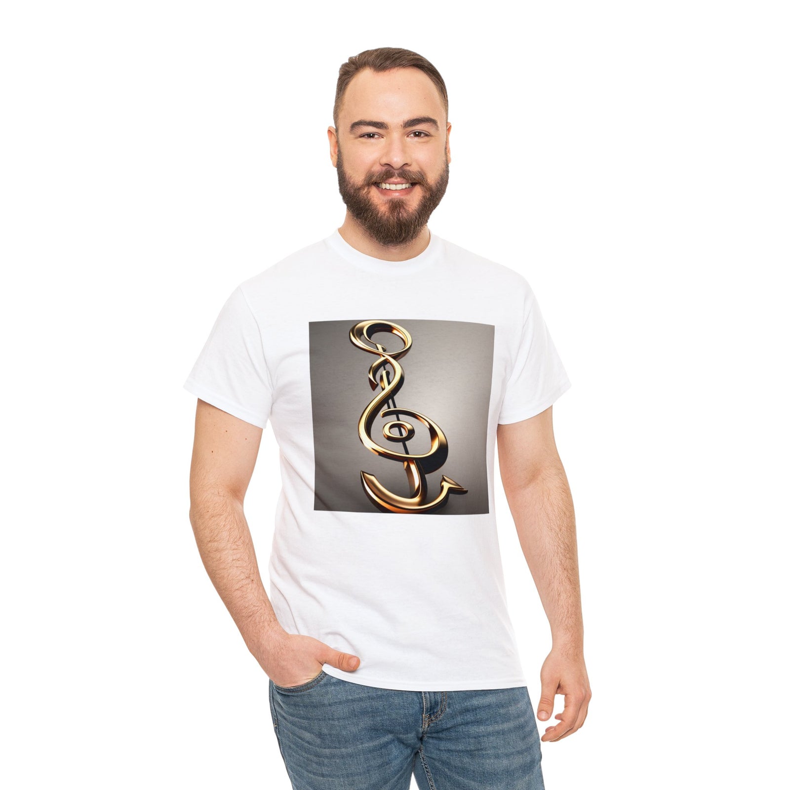 Treble Clef Unisex Heavy Cotton Tee