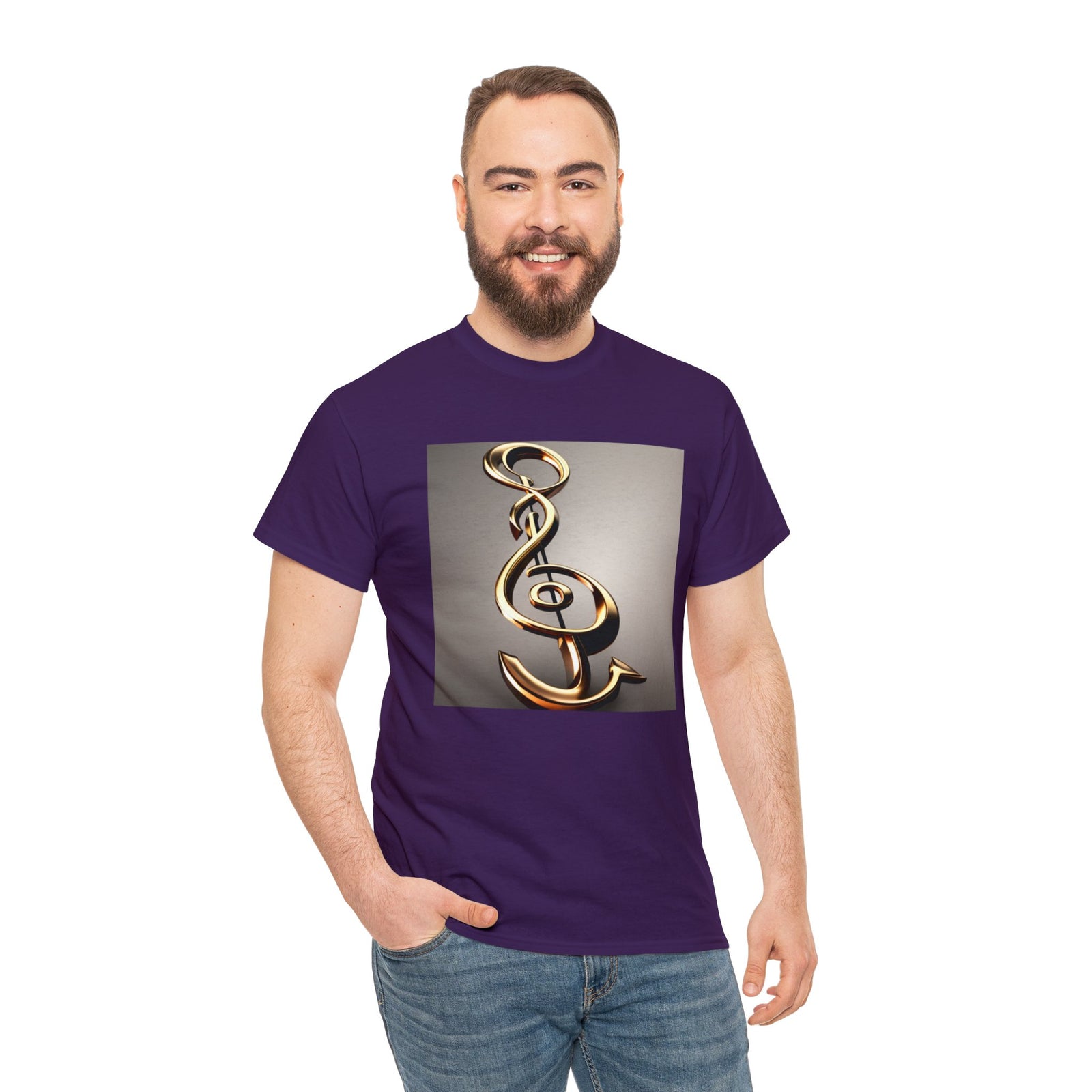 Treble Clef Unisex Heavy Cotton Tee