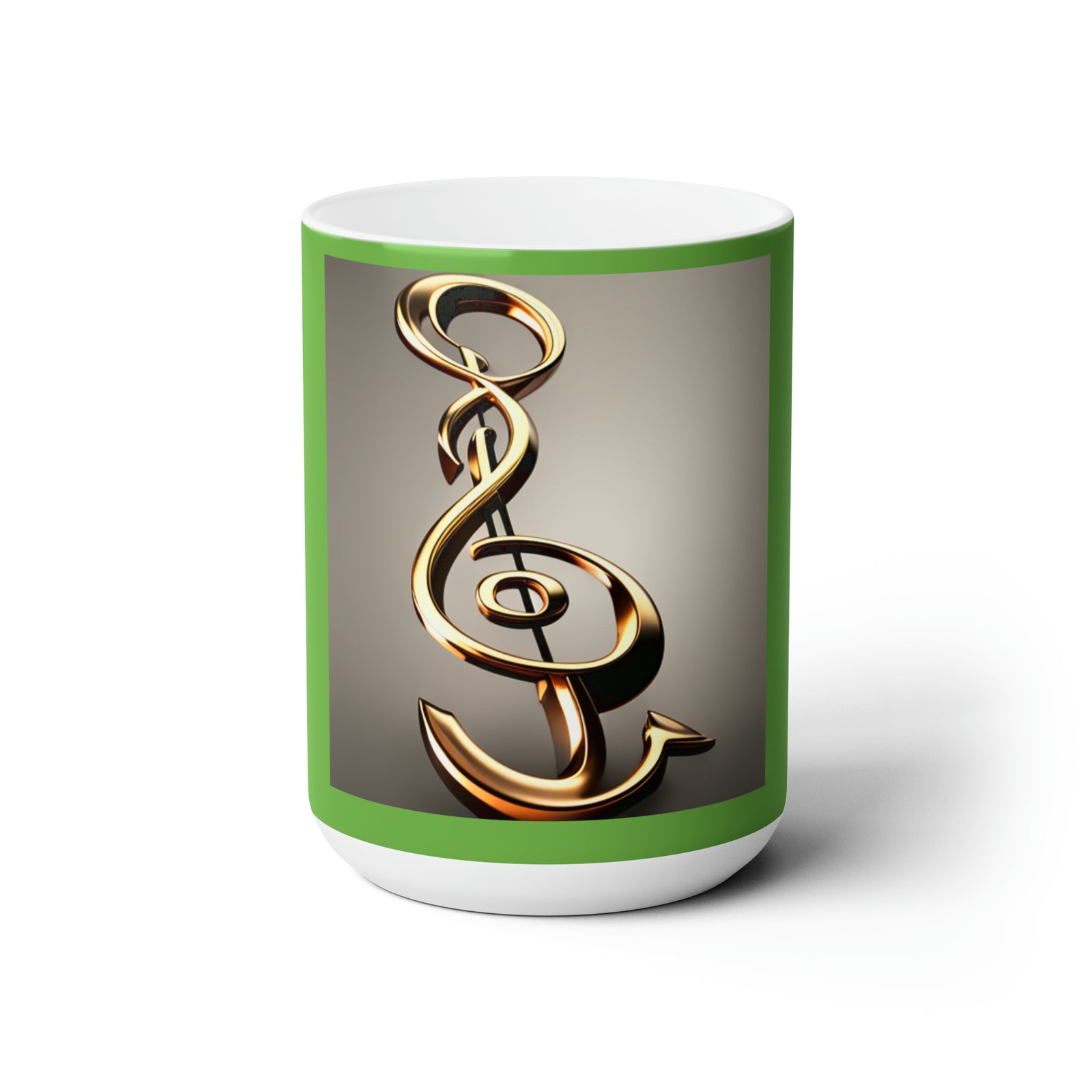 Treble Clef Ceramic Mug 15oz