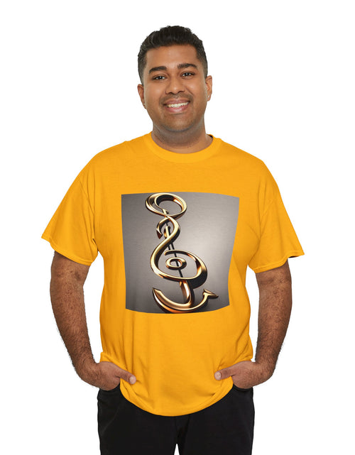 Load image into Gallery viewer, Treble Clef Unisex Heavy Cotton Tee
