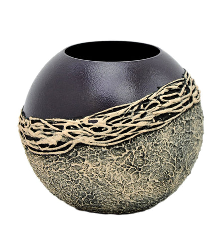 Handpainted Glass Vase | Violet Interior Design Home Room Decor |