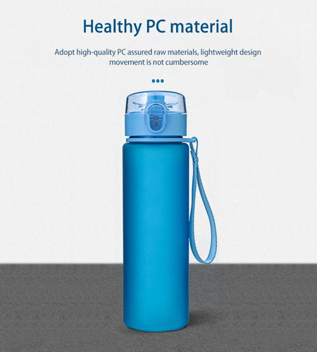 560ml Water Bottle Outdoor Adult Sports Water Cup Portable Plastic