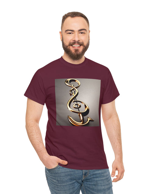 Load image into Gallery viewer, Treble Clef Unisex Heavy Cotton Tee
