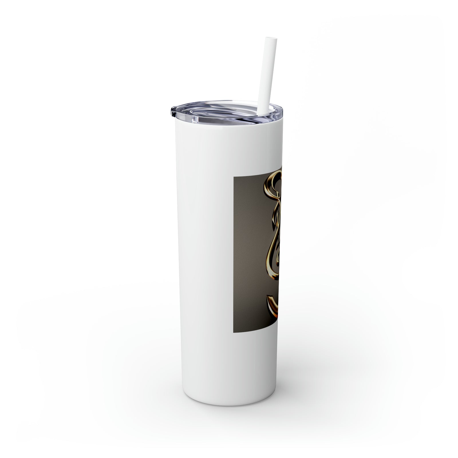 Treble Clef Skinny Tumbler with Straw, 20oz