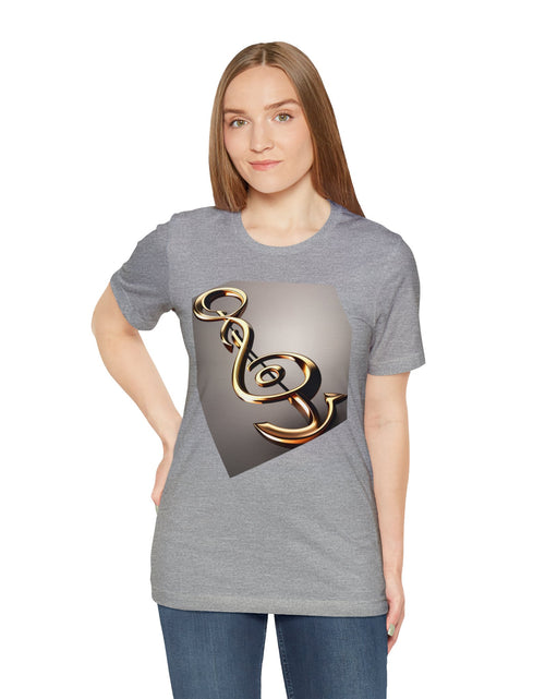 Load image into Gallery viewer, Treble Clef Unisex Jersey Short Sleeve Tee
