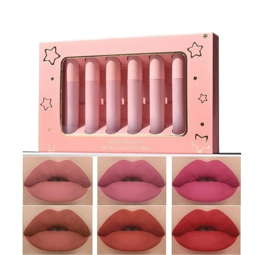 Load image into Gallery viewer, 6/12pcs Women Fashion Matte Liquid Lipstick Set Sexy Red Pumpkin
