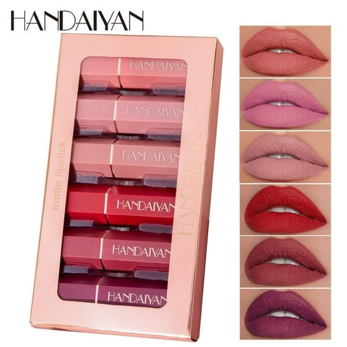 Load image into Gallery viewer, 6/12pcs Women Fashion Matte Liquid Lipstick Set Sexy Red Pumpkin
