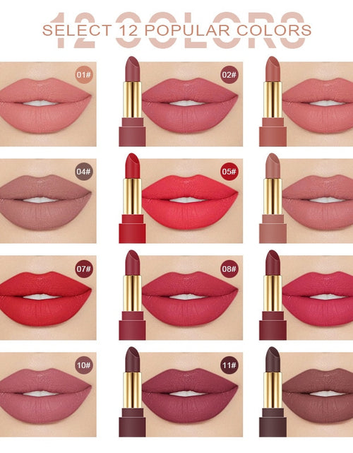 Load image into Gallery viewer, 6/12pcs Women Fashion Matte Liquid Lipstick Set Sexy Red Pumpkin
