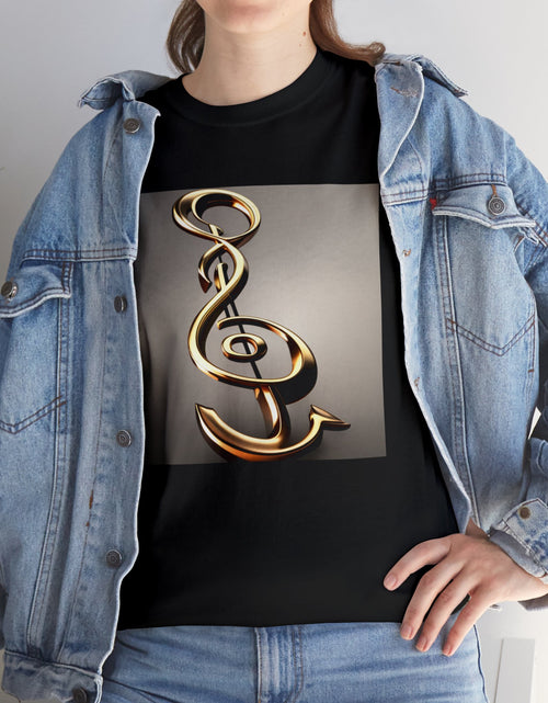 Load image into Gallery viewer, Treble Clef Unisex Heavy Cotton Tee
