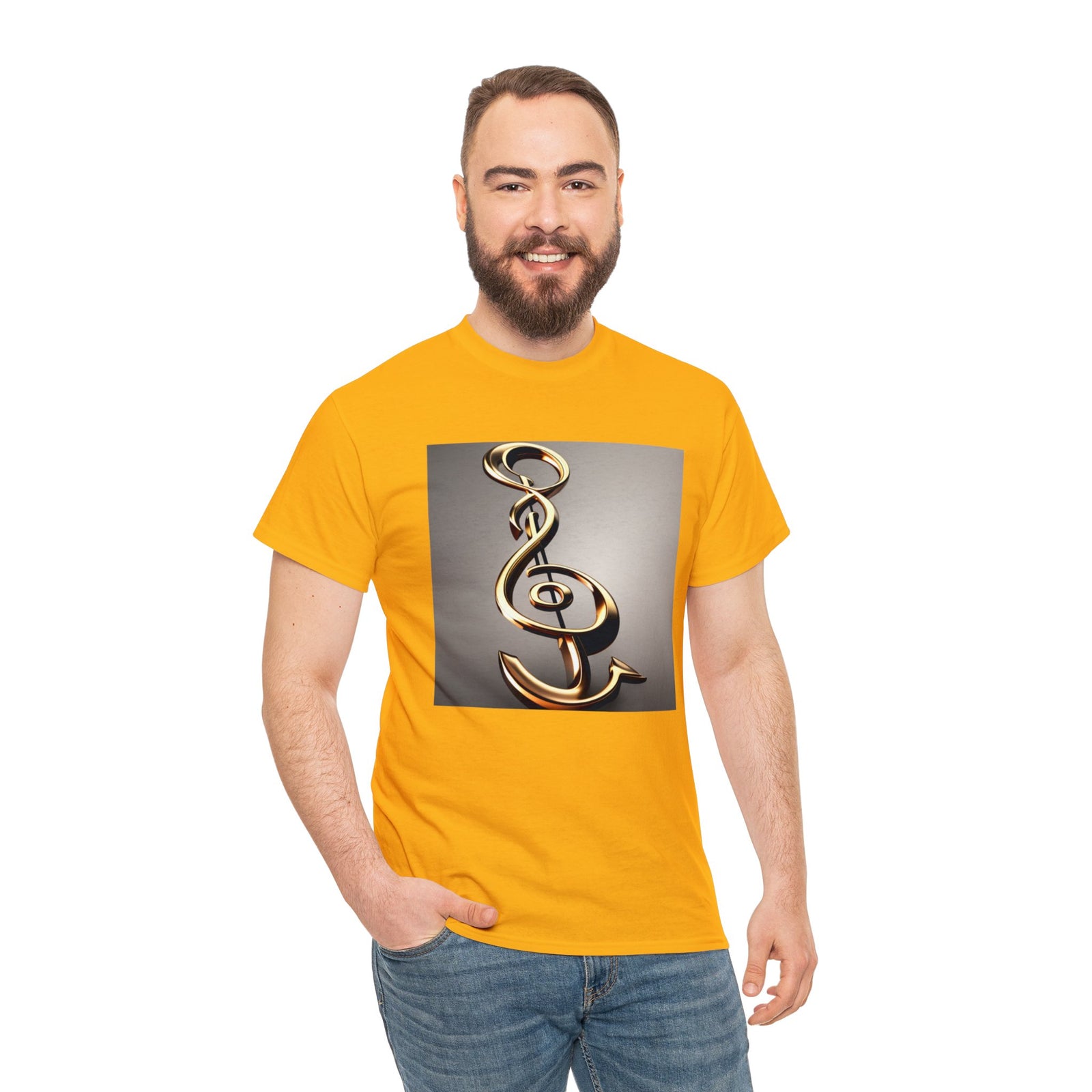 Treble Clef Unisex Heavy Cotton Tee