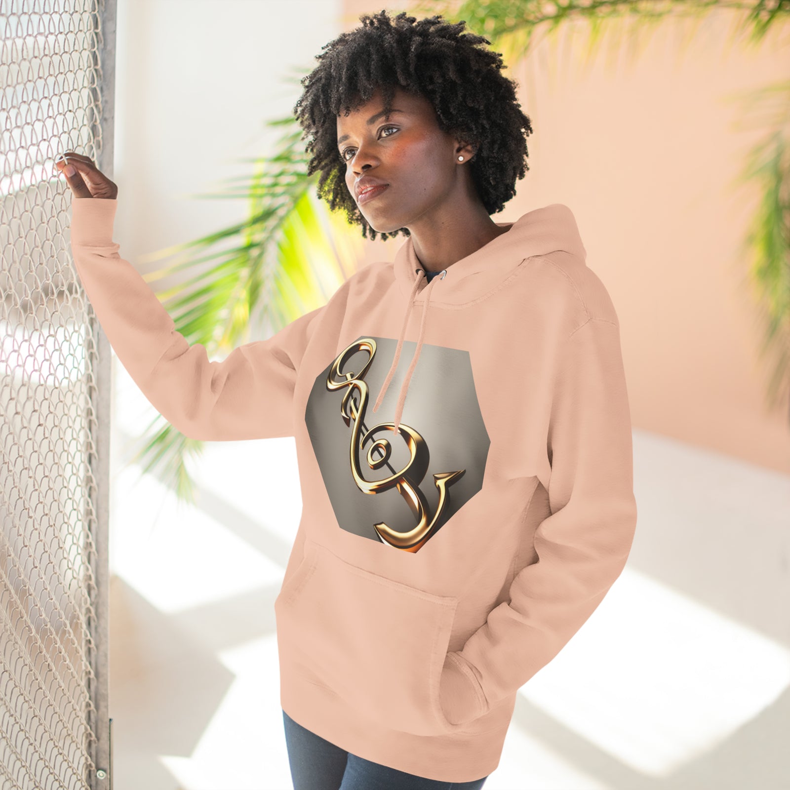 Treble Clef Unisex Premium Pullover Hoodie