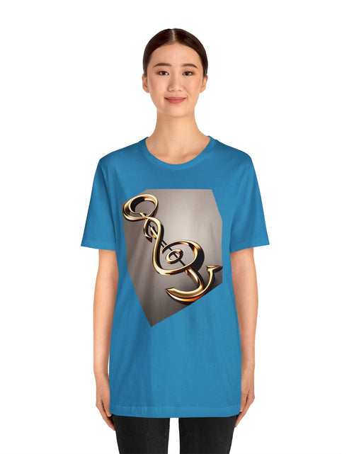 Load image into Gallery viewer, Treble Clef Unisex Jersey Short Sleeve Tee
