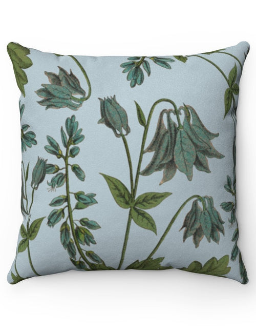 Load image into Gallery viewer, Bluebell Blossoms Double Sided Print Faux Suede Home Decor Cushion
