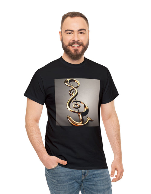 Load image into Gallery viewer, Treble Clef Unisex Heavy Cotton Tee
