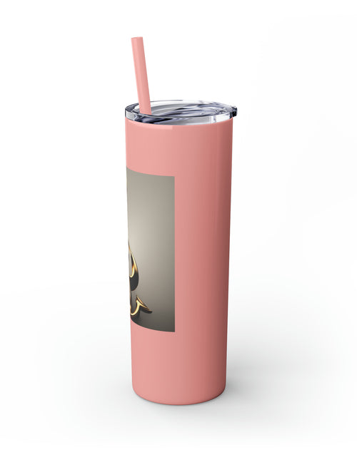 Load image into Gallery viewer, Treble Clef Skinny Tumbler with Straw, 20oz
