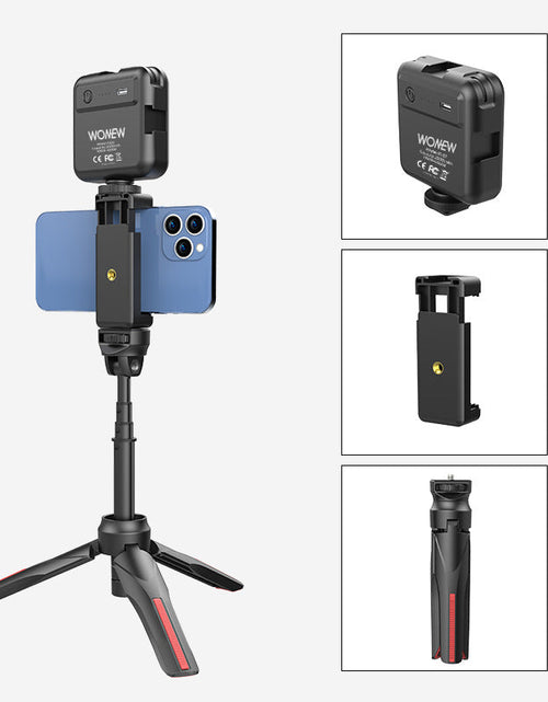 Load image into Gallery viewer, Mobile Phone Live Selfie Stick Fill Light Tripod
