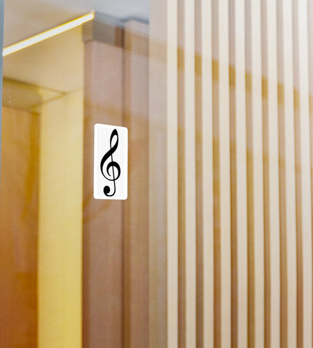 Treble Clef Kiss-Cut Vinyl Decals