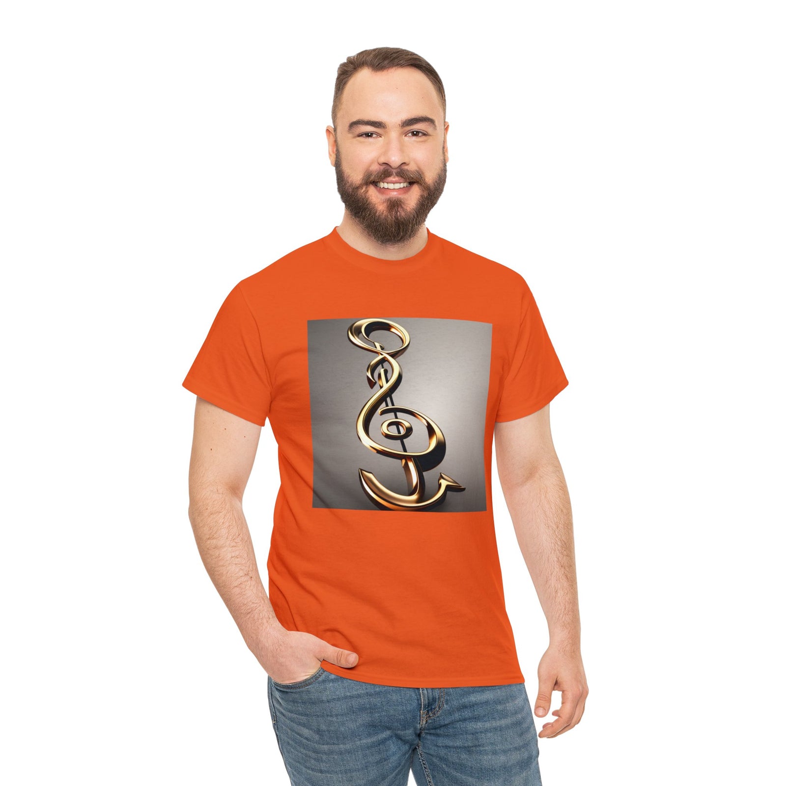 Treble Clef Unisex Heavy Cotton Tee