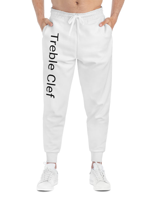 Load image into Gallery viewer, Treble Clef Athletic Joggers (AOP)
