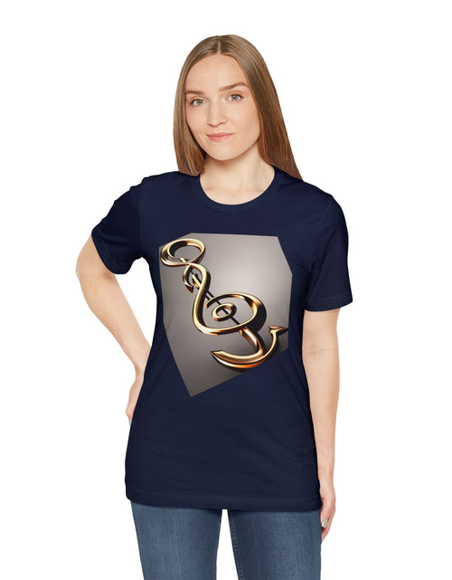 Load image into Gallery viewer, Treble Clef Unisex Jersey Short Sleeve Tee
