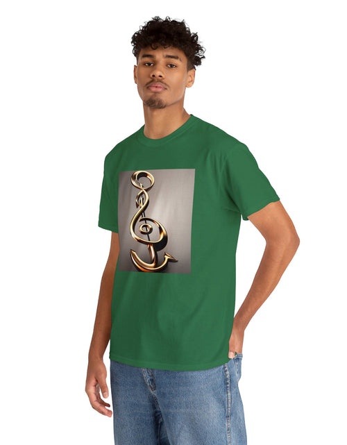 Load image into Gallery viewer, Treble Clef Unisex Heavy Cotton Tee
