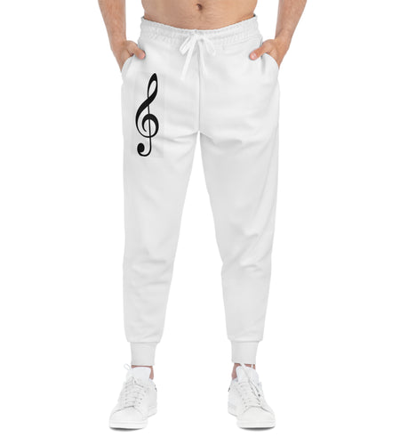 Treble Clef Athletic Joggers (AOP)