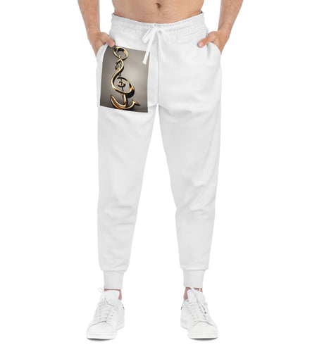 Treble Clef Athletic Joggers (AOP)