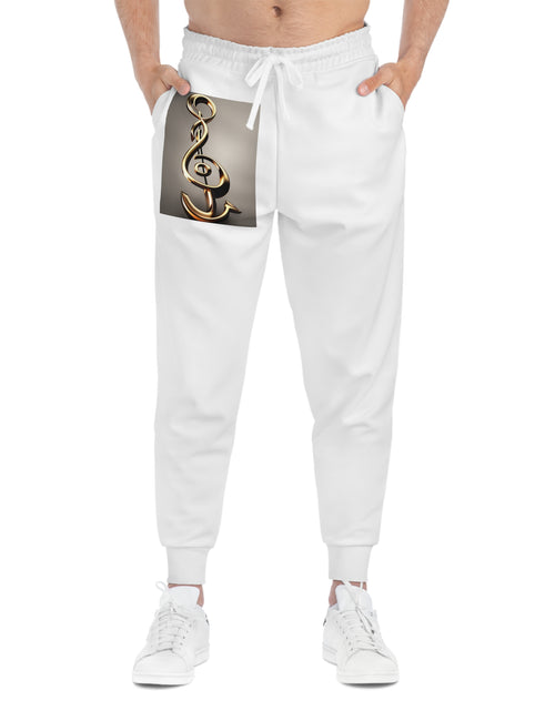 Load image into Gallery viewer, Treble Clef Athletic Joggers (AOP)
