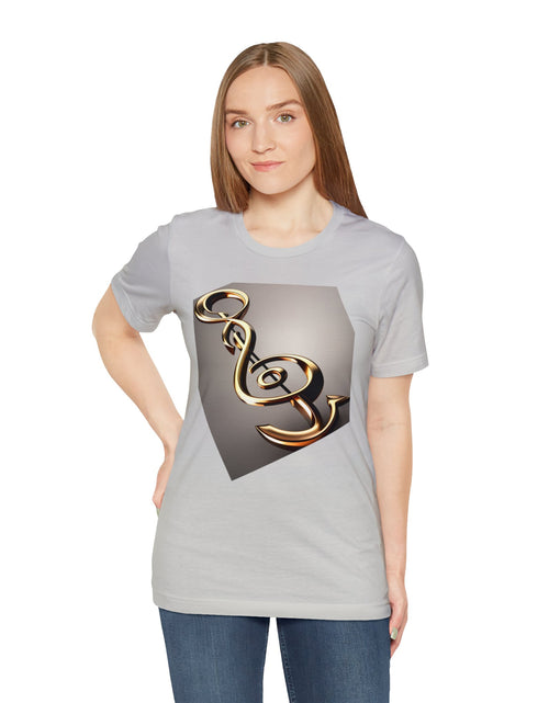 Load image into Gallery viewer, Treble Clef Unisex Jersey Short Sleeve Tee
