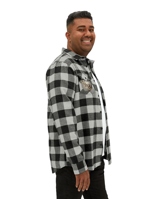 Load image into Gallery viewer, Treble Clef Val Unisex Flannel Shirt
