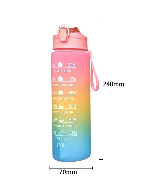 Load image into Gallery viewer, 900ml Water Bottle Motivational Sport Water Bottle Leakproof Drinking
