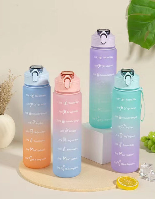 Load image into Gallery viewer, 900ml Water Bottle Motivational Sport Water Bottle Leakproof Drinking
