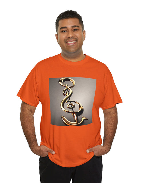 Load image into Gallery viewer, Treble Clef Unisex Heavy Cotton Tee
