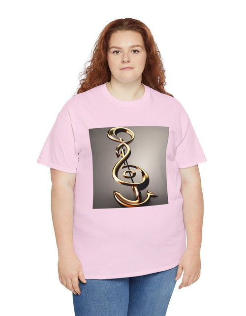 Load image into Gallery viewer, Treble Clef Unisex Heavy Cotton Tee
