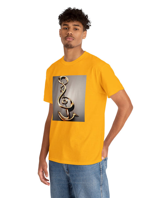 Load image into Gallery viewer, Treble Clef Unisex Heavy Cotton Tee
