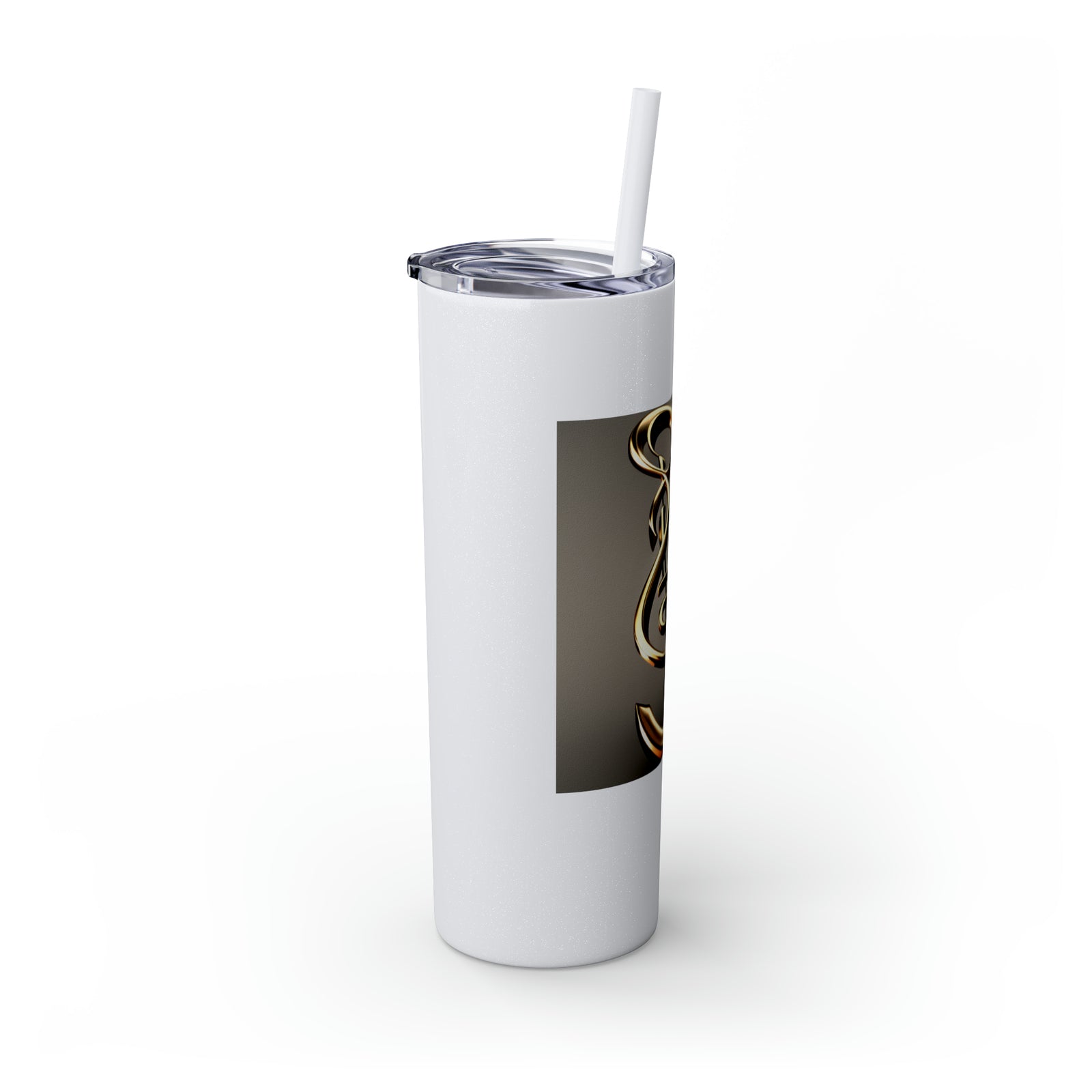 Treble Clef Skinny Tumbler with Straw, 20oz