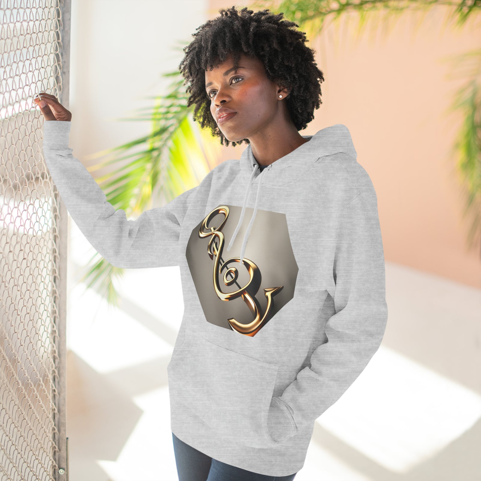 Treble Clef Unisex Premium Pullover Hoodie