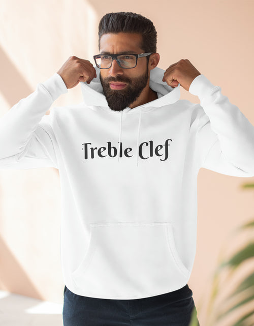 Load image into Gallery viewer, Treble Clef Unisex Premium Pullover Hoodie
