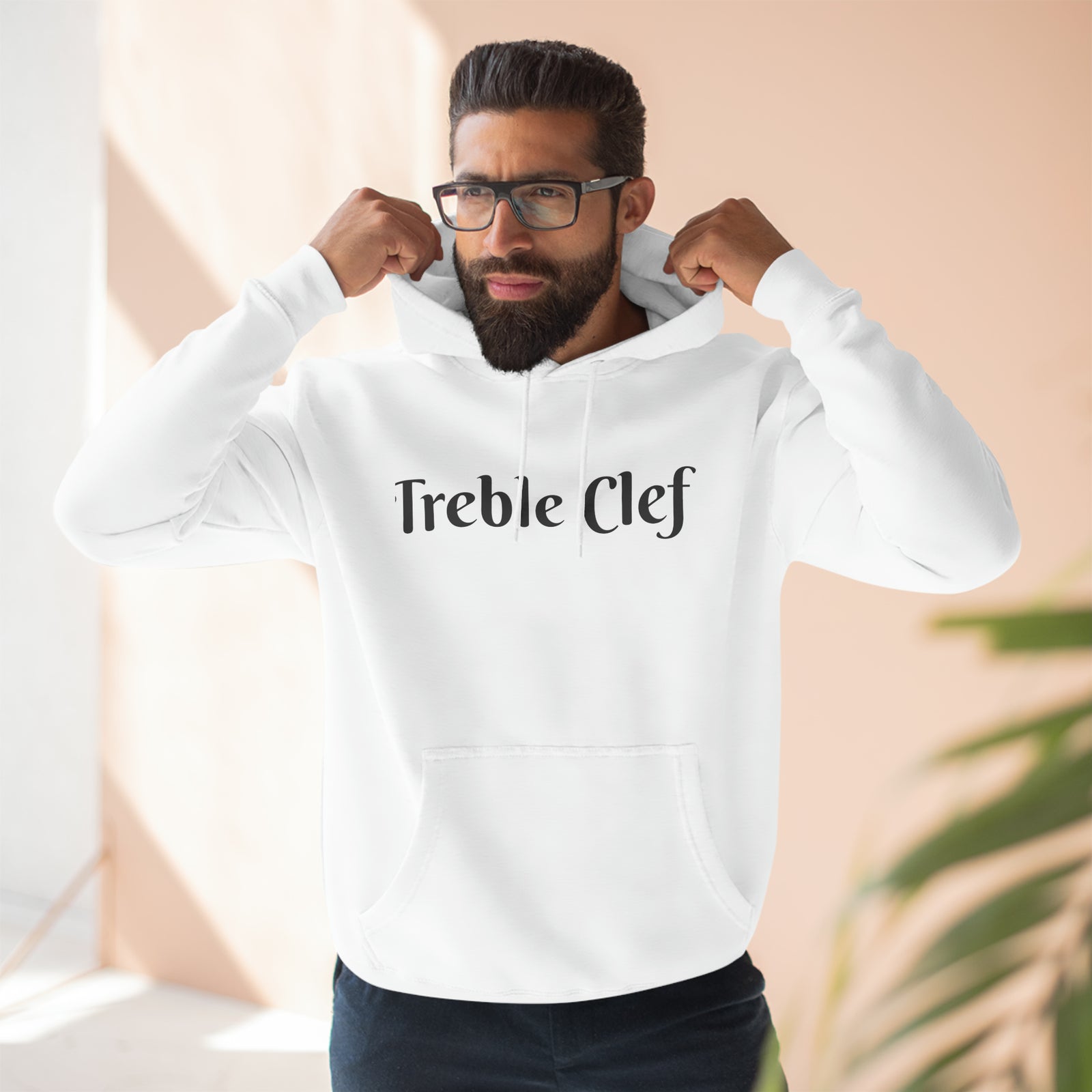 Treble Clef Unisex Premium Pullover Hoodie