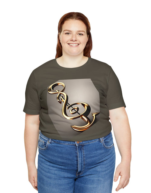 Load image into Gallery viewer, Treble Clef Unisex Jersey Short Sleeve Tee
