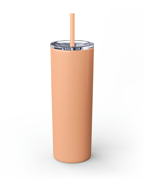 Load image into Gallery viewer, Treble Clef Skinny Tumbler with Straw, 20oz
