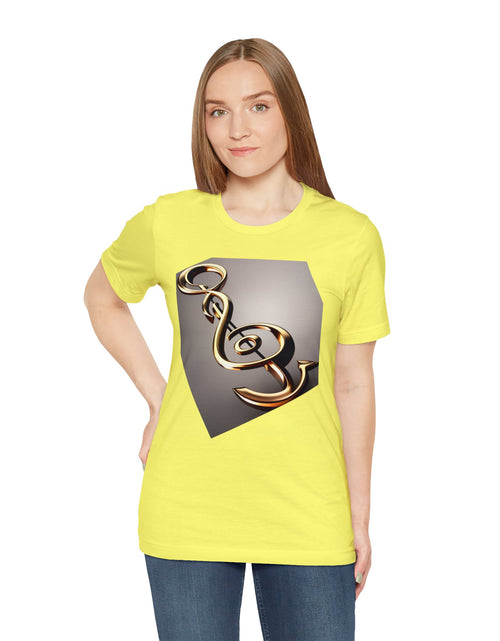 Load image into Gallery viewer, Treble Clef Unisex Jersey Short Sleeve Tee
