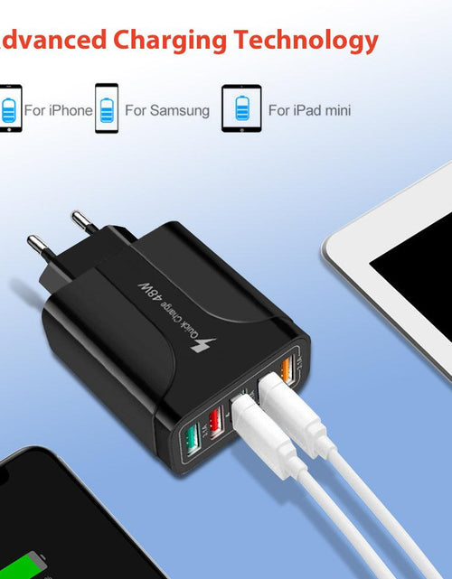 Load image into Gallery viewer, 2 Pack of 5 Port Wall Charger Charge 5 Devices at Once!
